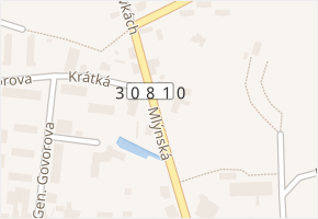 Mlýnská v obci Smiřice - mapa ulice