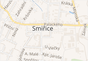 Nám. Míru v obci Smiřice - mapa ulice