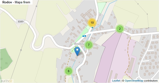 Rodov - mapa firem