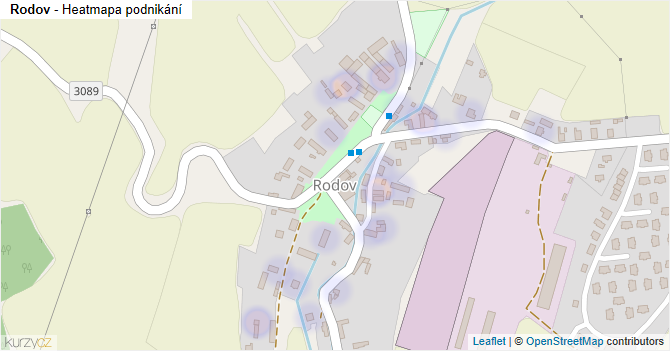 Rodov - mapa podnikání