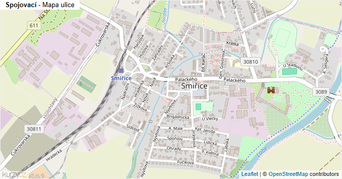 Spojovací - mapa ulice