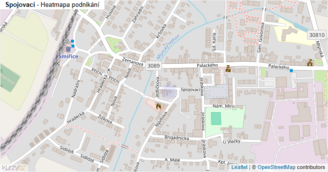 Spojovací - mapa podnikání