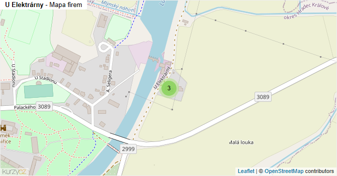 U Elektrárny - mapa firem