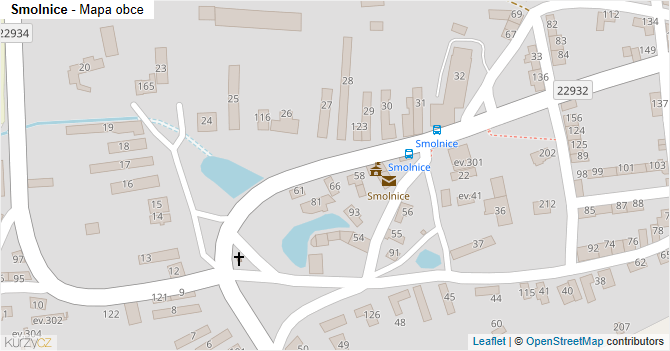 Smolnice - mapa obce