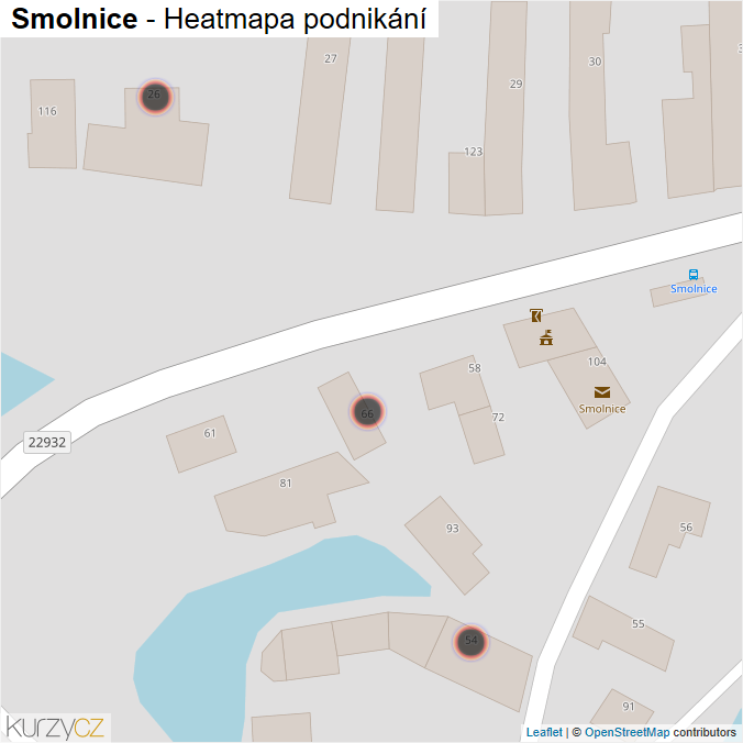 Mapa Smolnice - Firmy v obci.