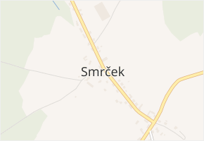 Smrček v obci Smrček - mapa části obce