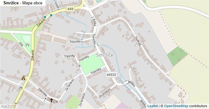 Smržice - mapa obce