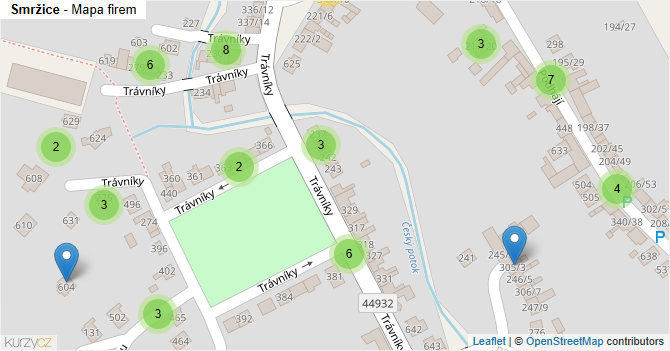 Smržice - mapa firem
