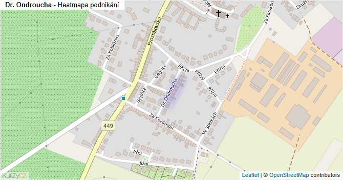 Dr. Ondroucha - mapa podnikání