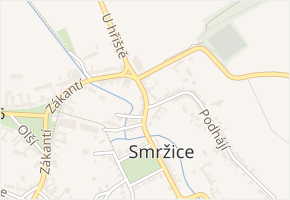 J. Kotka v obci Smržice - mapa ulice