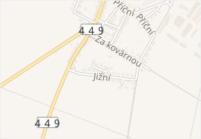 Jižní v obci Smržice - mapa ulice
