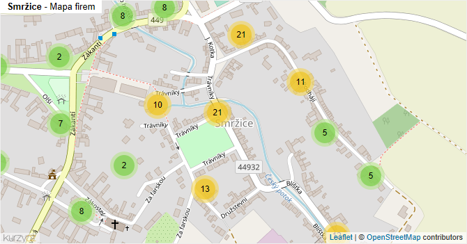 Smržice - mapa firem