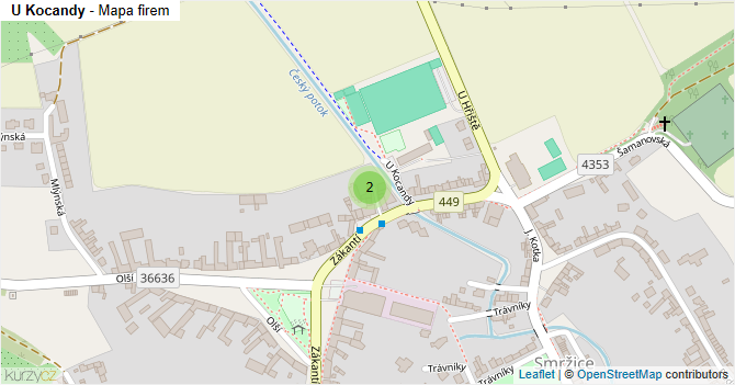 U Kocandy - mapa firem