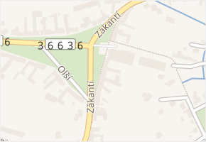 Zákantí v obci Smržice - mapa ulice