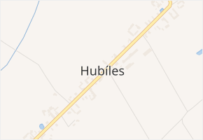 Hubíles v obci Smržov - mapa části obce