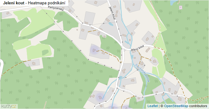 Jelení kout - mapa podnikání