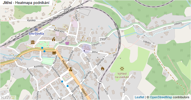 Jitřní - mapa podnikání
