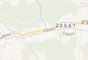 Údolní v obci Smržovka - mapa ulice