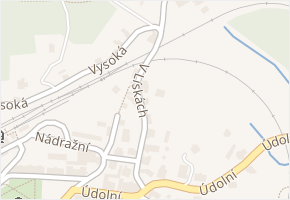 V Lískách v obci Smržovka - mapa ulice
