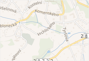Vrchlického v obci Smržovka - mapa ulice
