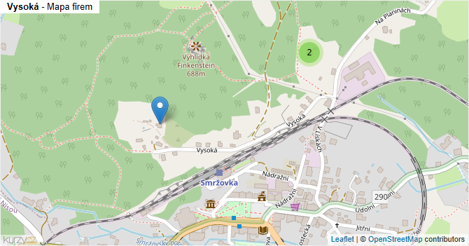 Vysoká - mapa firem