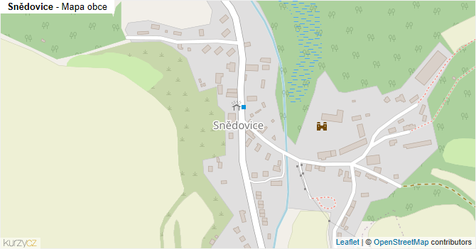 Snědovice - mapa obce