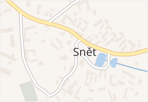 Snět v obci Snět - mapa části obce