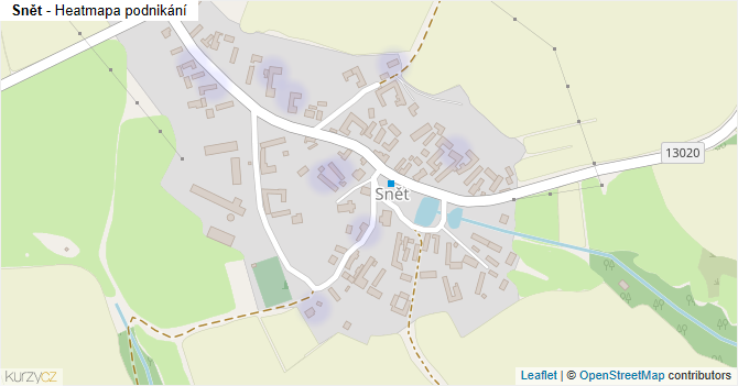 Snět - mapa podnikání