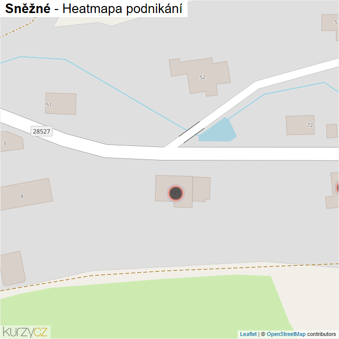 Mapa Sněžné - Firmy v obci.