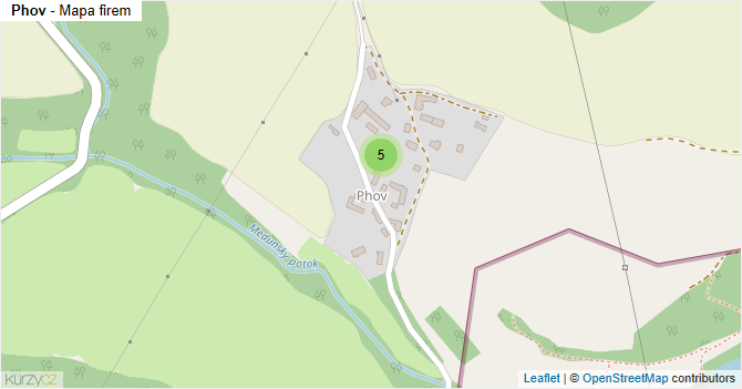Phov - mapa firem