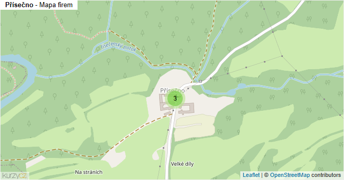 Přísečno - mapa firem