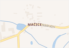Mačice v obci Soběšice - mapa části obce