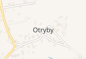 Otryby v obci Soběšín - mapa části obce