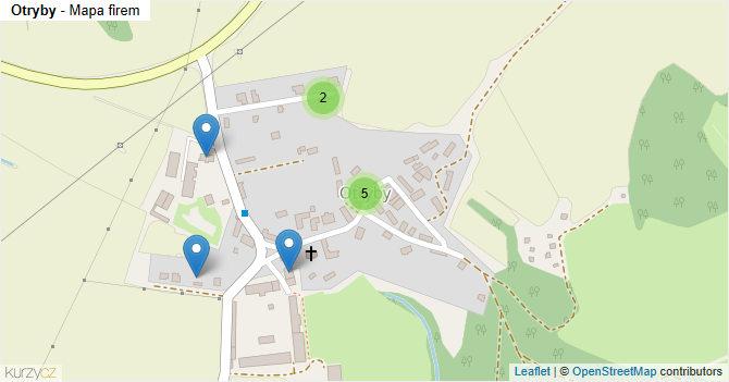 Otryby - mapa firem