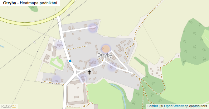 Otryby - mapa podnikání