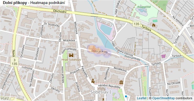 Dolní příkopy - mapa podnikání