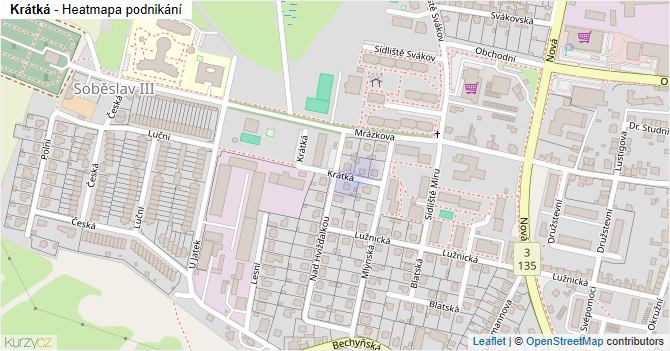 Krátká - mapa podnikání