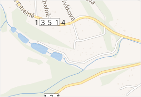 Mokerské Strouhy v obci Soběslav - mapa ulice