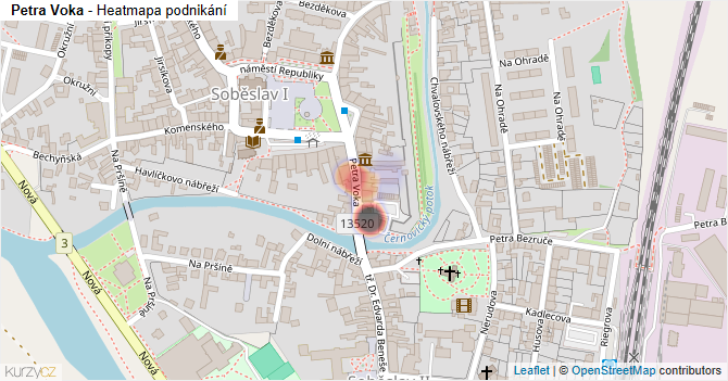 Petra Voka - mapa podnikání
