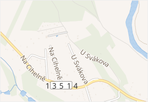 U Svákova v obci Soběslav - mapa ulice