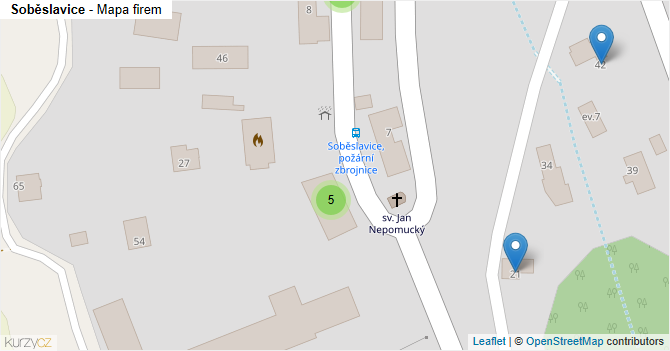 Soběslavice - mapa firem