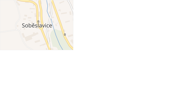 Soběslavice v obci Soběslavice - mapa části obce