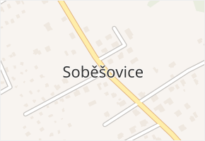 Soběšovice v obci Soběšovice - mapa části obce