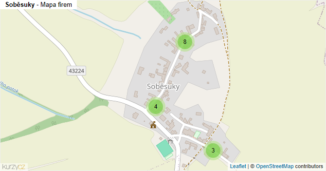 Soběsuky - mapa firem