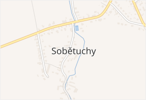 Sobětuchy v obci Sobětuchy - mapa části obce