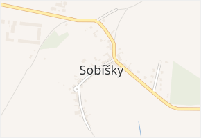 Sobíšky v obci Sobíšky - mapa části obce