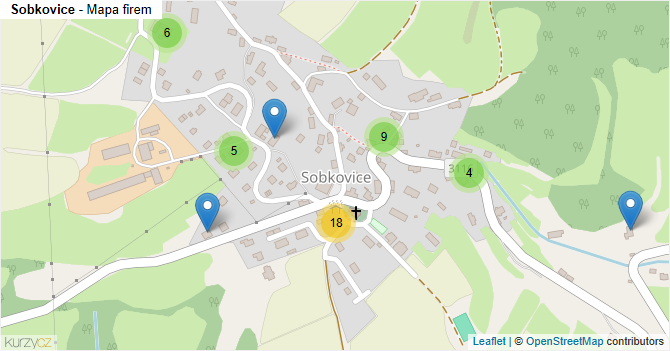 Sobkovice - mapa firem