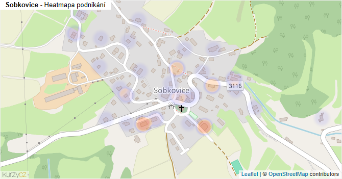 Sobkovice - mapa podnikání