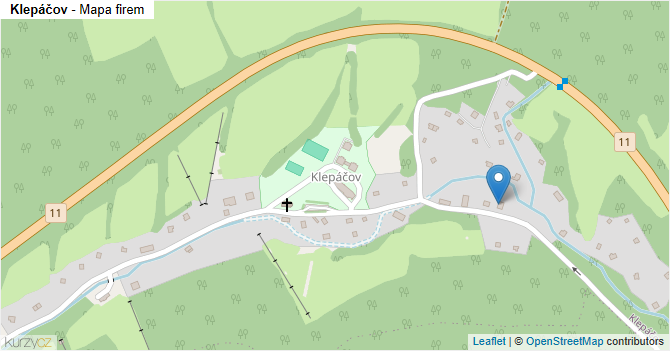 Klepáčov - mapa firem