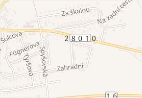 Bezručova v obci Sobotka - mapa ulice